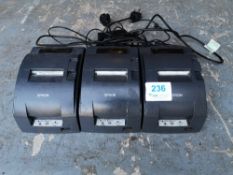 (3) Epson M188B Thermal Receipt Printers