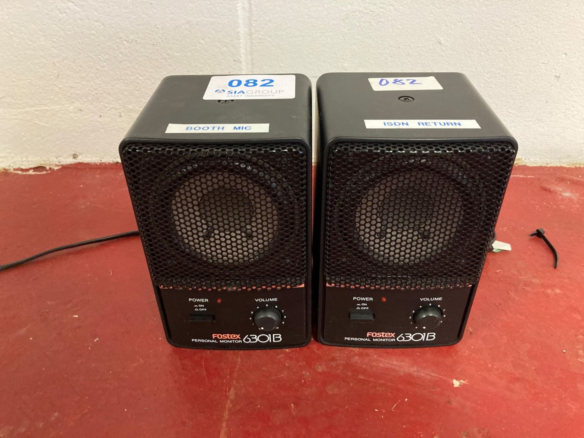 (2) Fostex 6301B personal monitor speakers