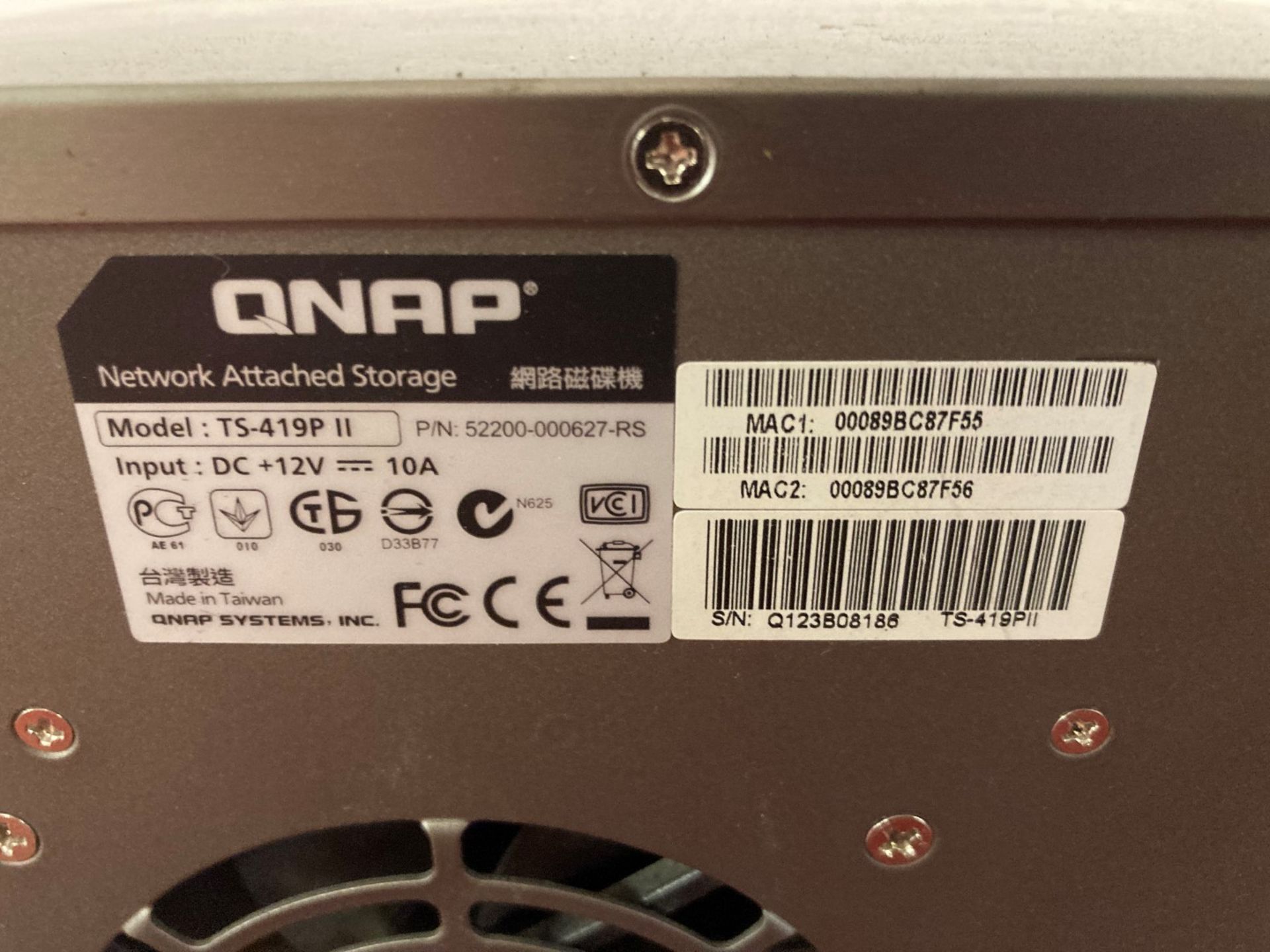 QNAP TS-419P four bay desktop NAS enclosure - Image 3 of 3