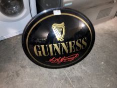 Plastic Oval 'Guinness' Wall Sign