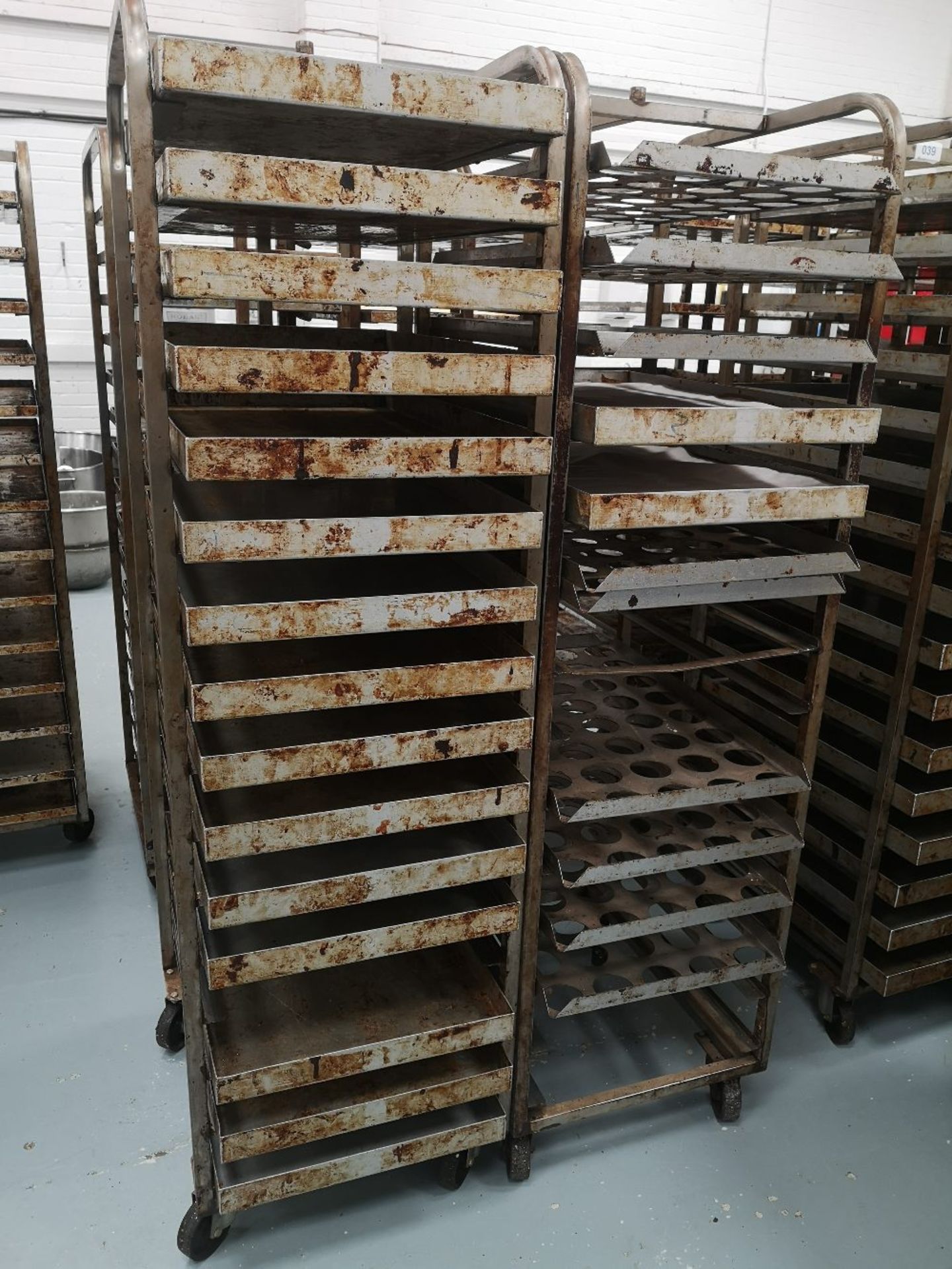 (2) Sixteen Slot Bakery Rack/Tray Stainless Steel Trollies - Image 2 of 3