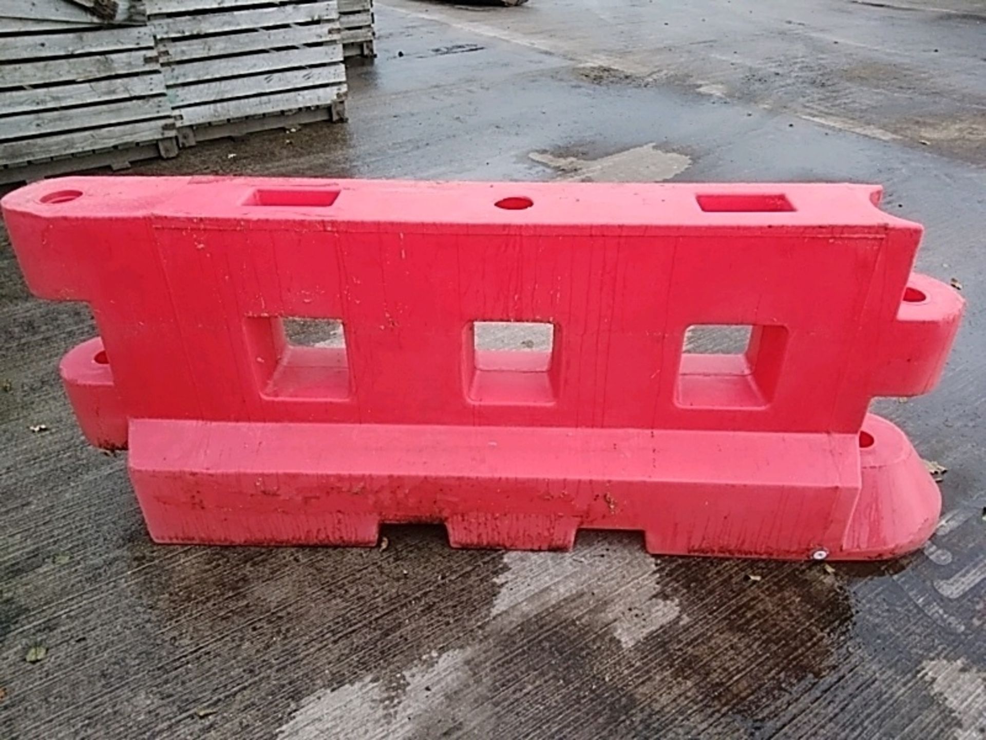 (32) Large Water/Sand Filled Safety Barriers