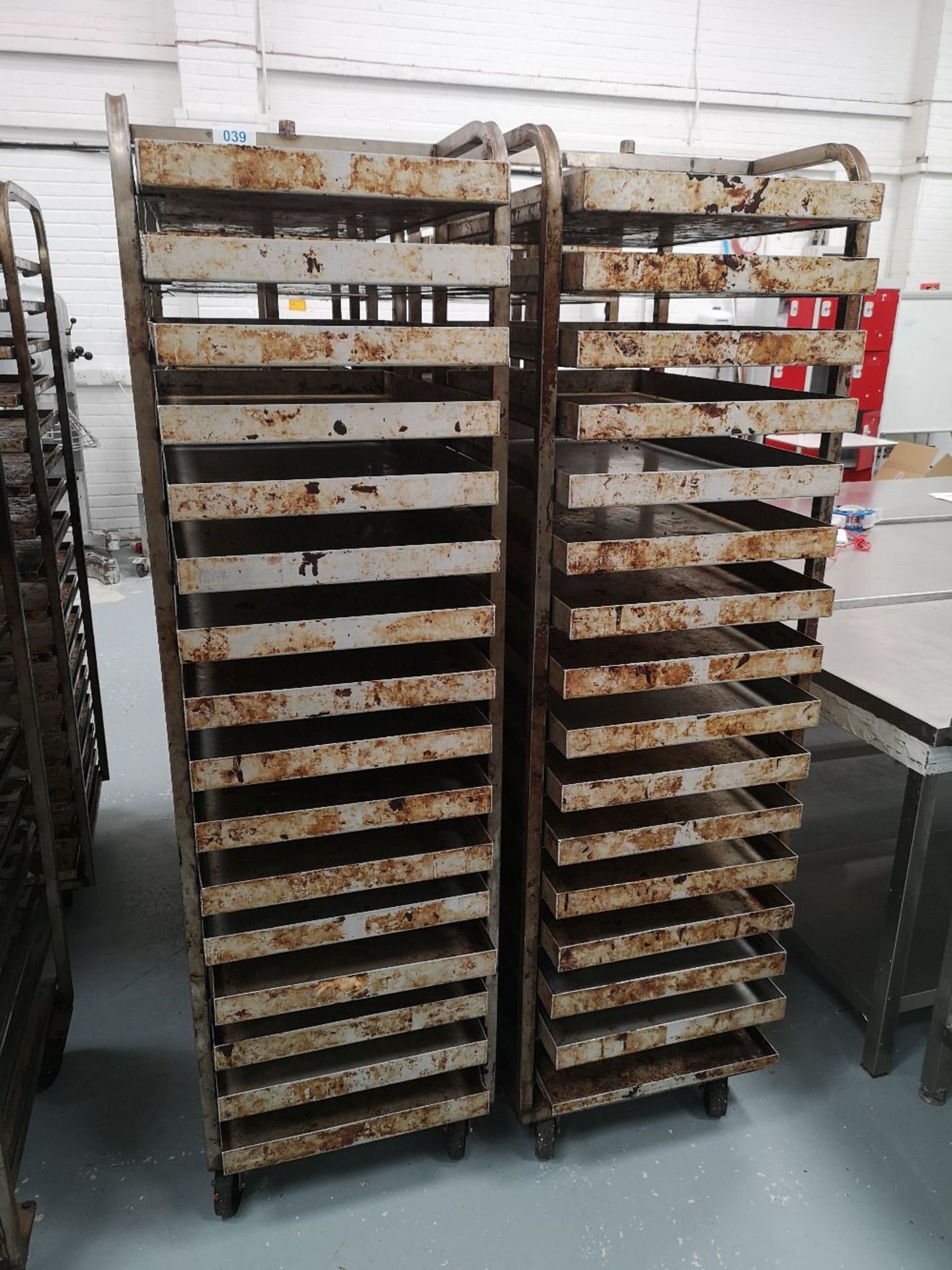 (2) Sixteen Slot Bakery Rack/Tray Stainless Steel Trollies - Image 2 of 3