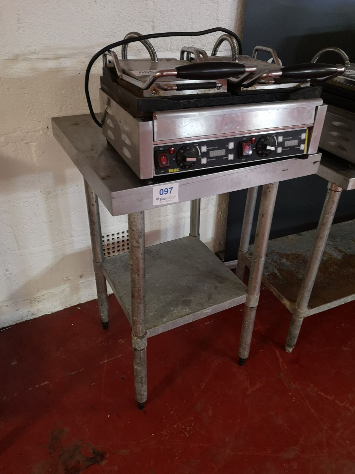 Vogue Stainless Steel 600mm Square Preparation Table - Image 2 of 2