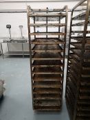 Fourteen Slot Bakery Rack/Tray Trolley