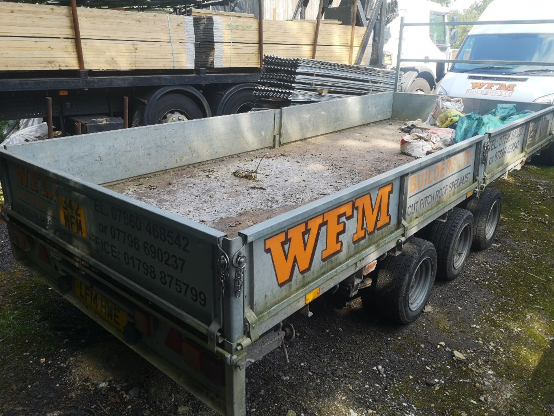 Ifor Williams 3 Axle Dropside Trailer Type: LM166G3 - Image 3 of 4