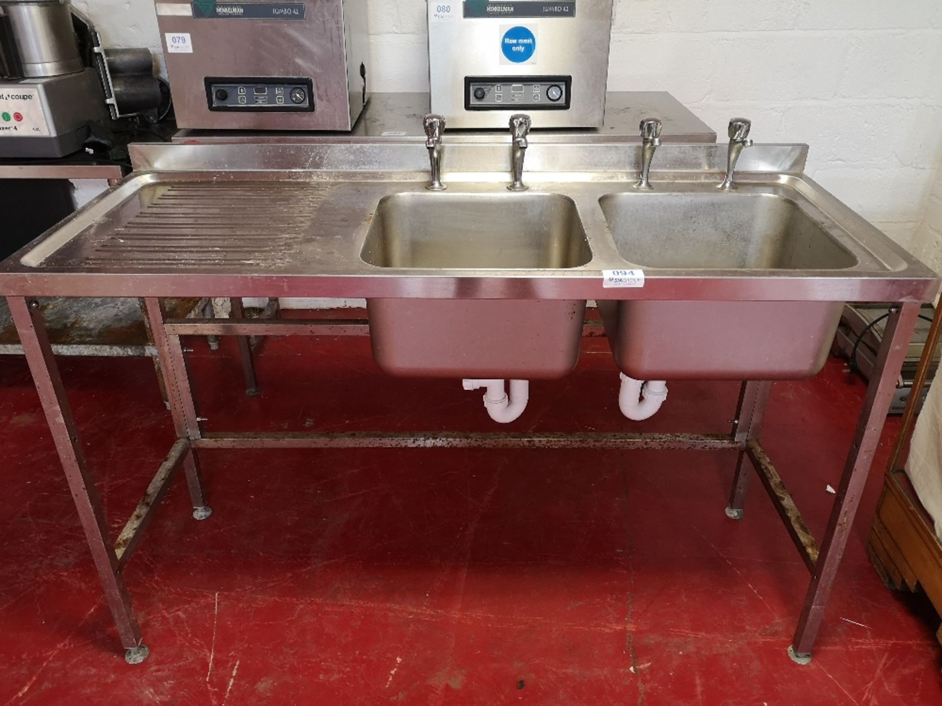 Stainless Steel Double Sink Unit