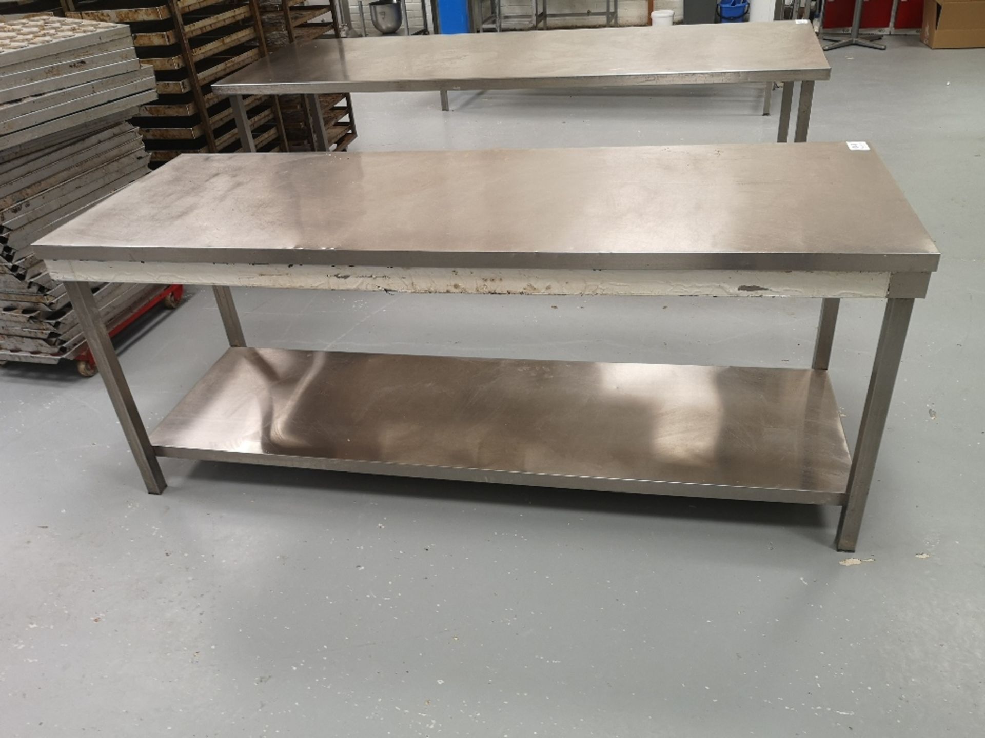 Stainless Steel Two Tier Preparation Table