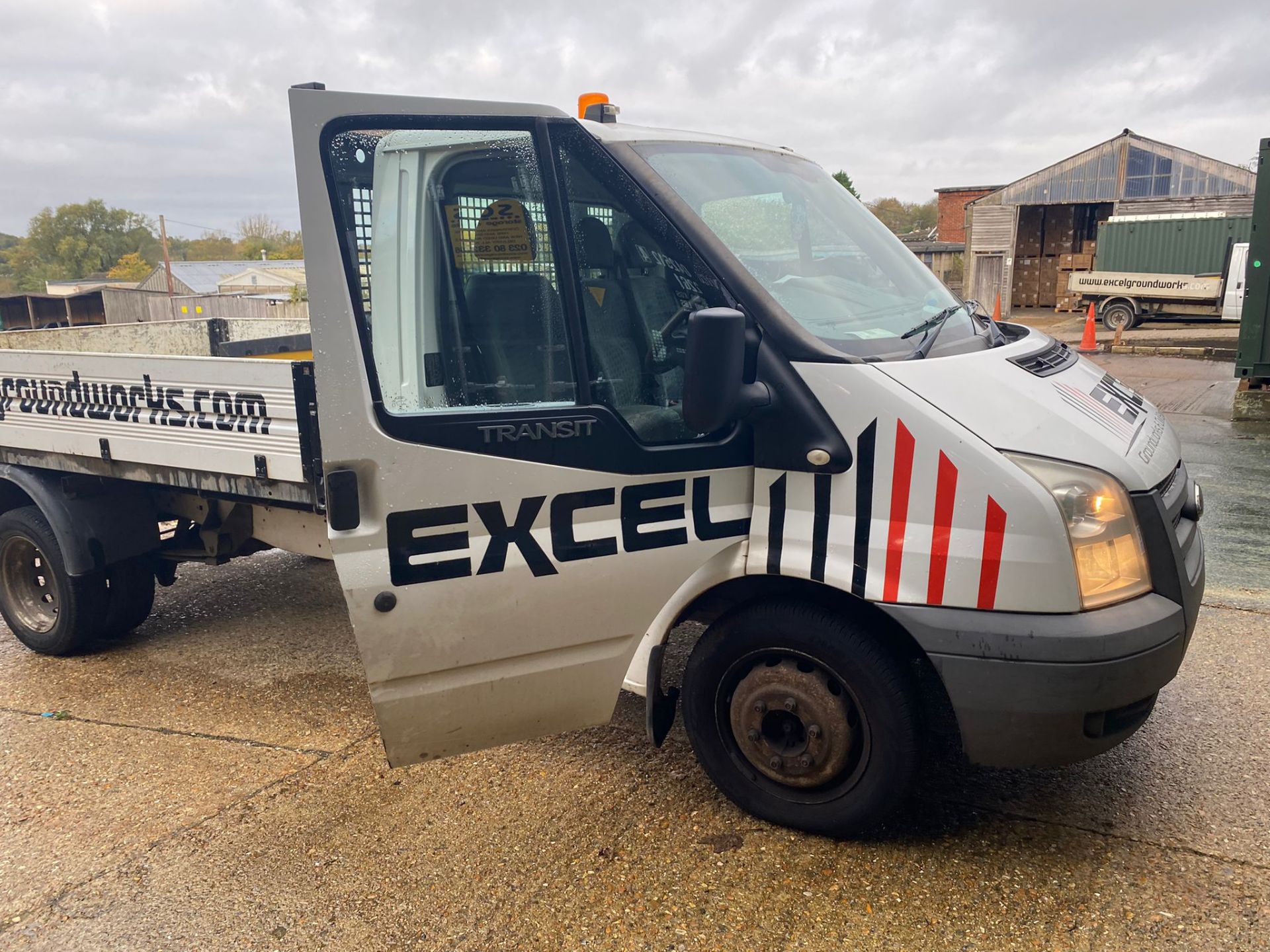 Ford Transit 125T350 RWD drop side tipper, Registration No. YF63 WCE - Image 7 of 11