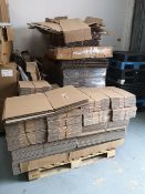 (2) Pallets of Various Sized Cardboard Boxes