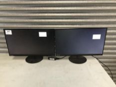 (2) Lenovo X24A 24 inch flat screen monitors