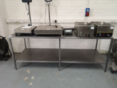 Stainless Steel Two Tier Preparation Table