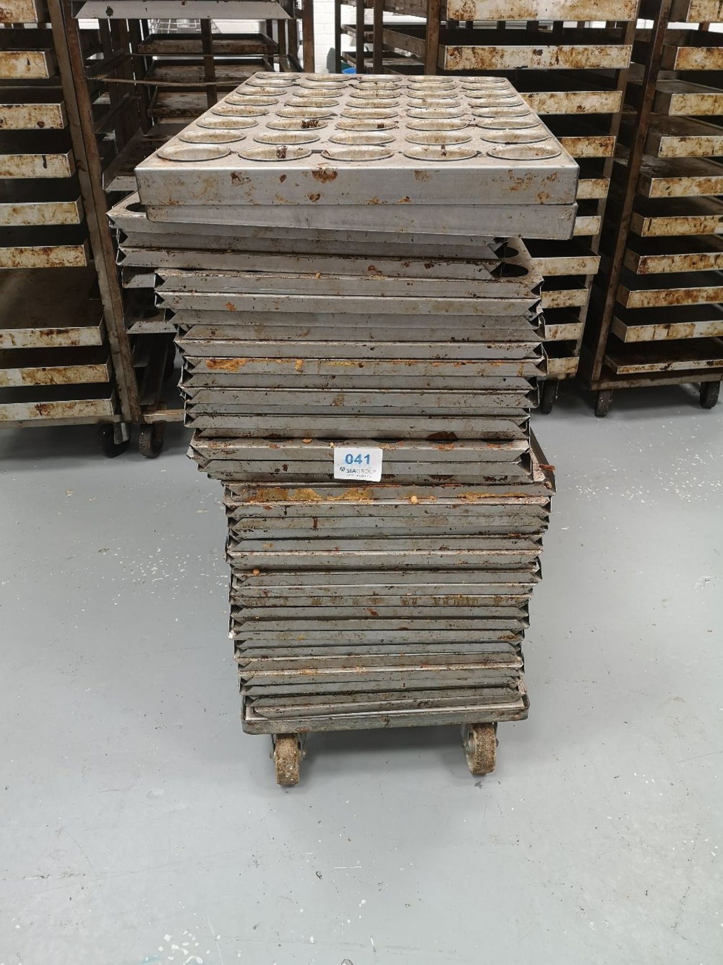 (40) Bakery Mould Racks/Trays