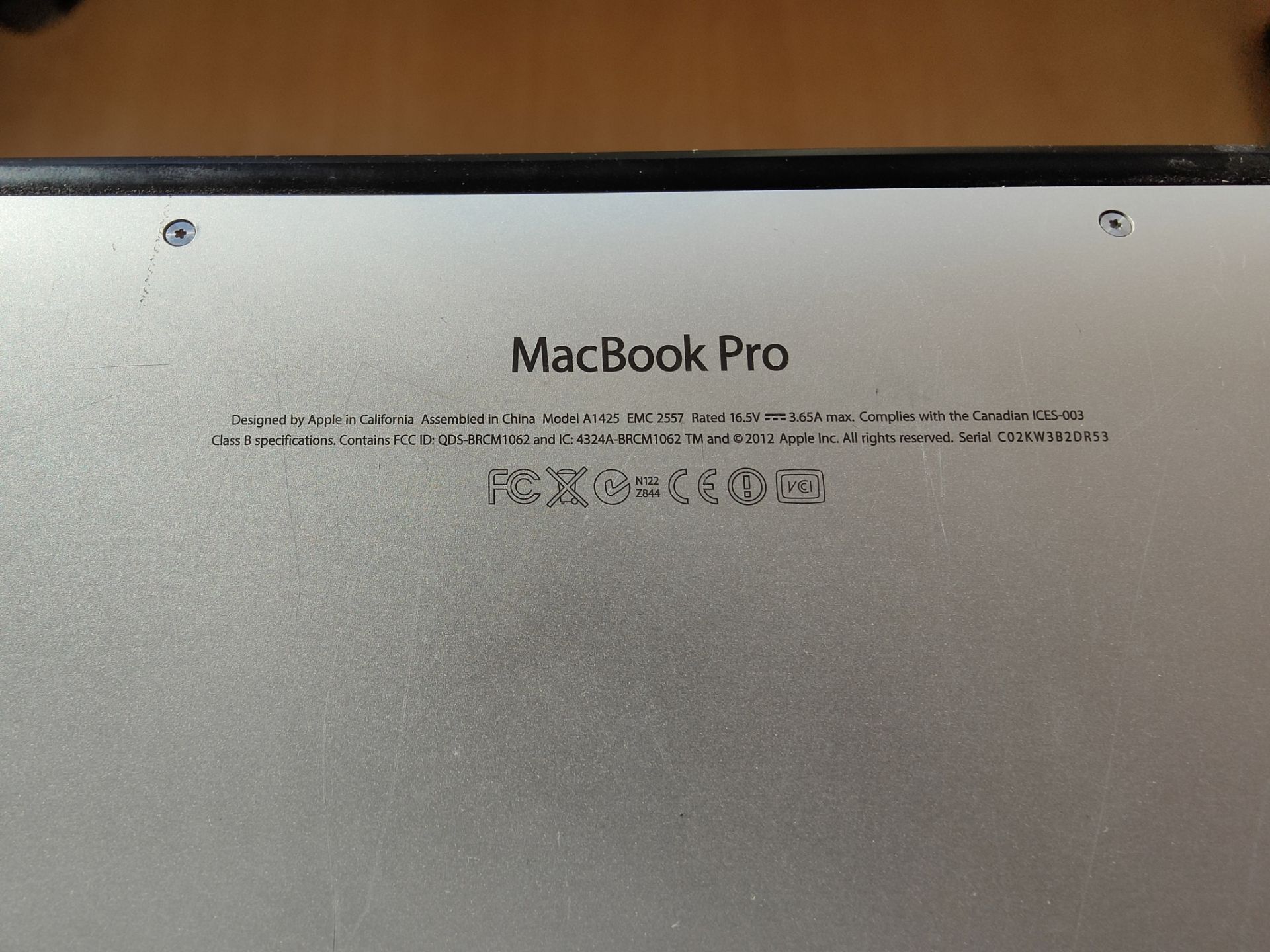 Apple MacBook Pro 13.3'' 2012 core i5 Retina Display Laptop - Image 3 of 4