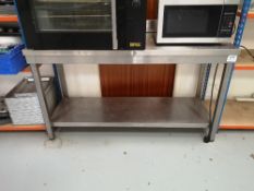 Stainless Steel Two Tier Preparation Table