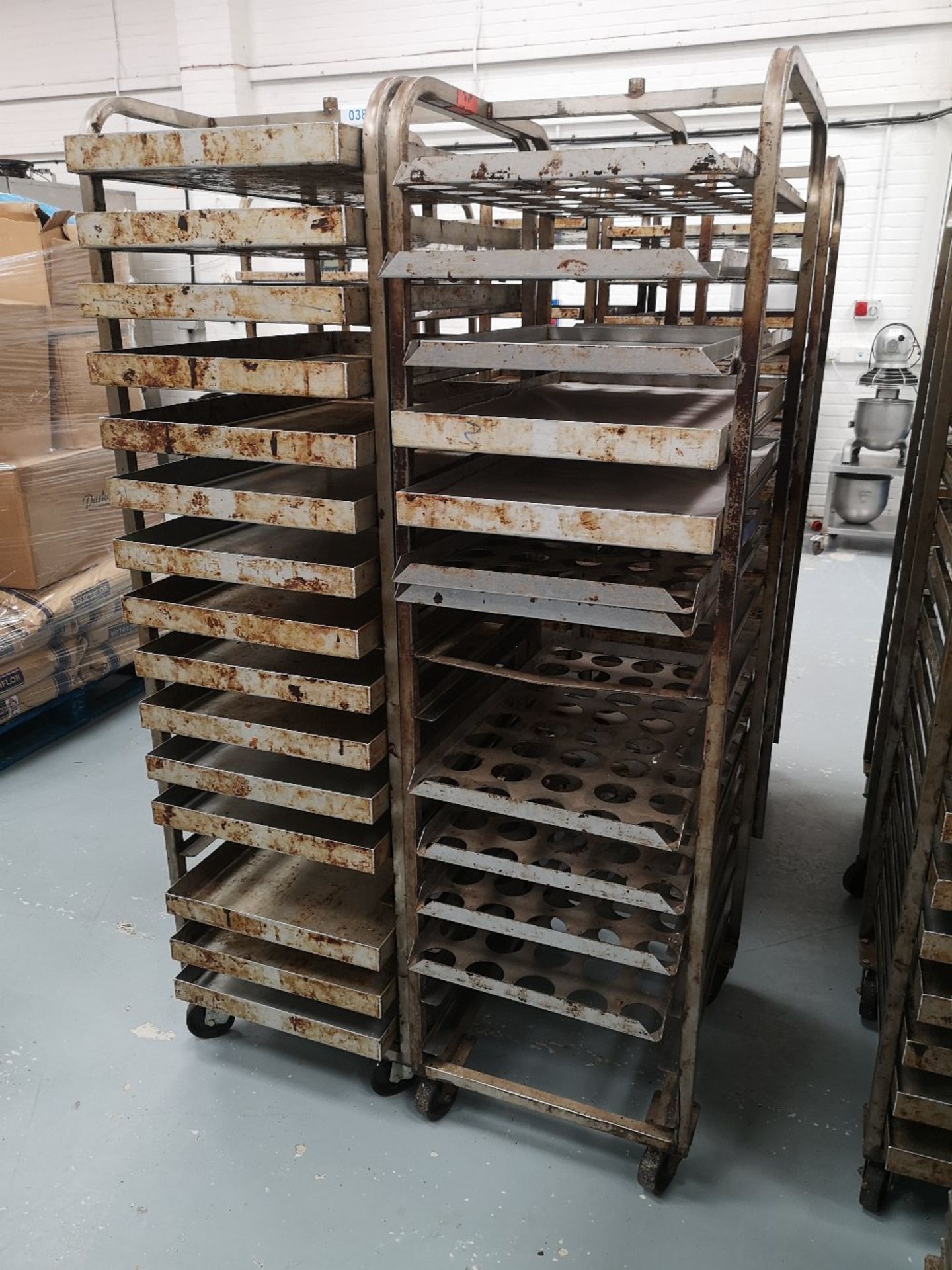 (2) Sixteen Slot Bakery Rack/Tray Stainless Steel Trollies - Image 3 of 3