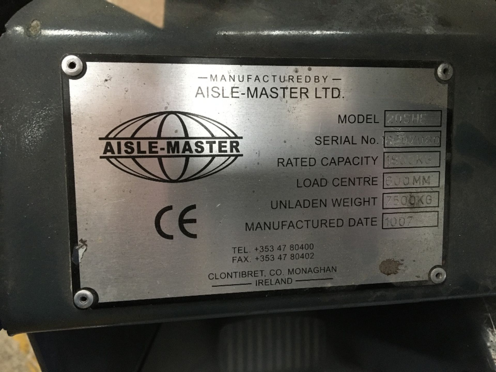 Aisle-Master 20SHE 1800kg capacity battery operated forklift truck - Image 6 of 9