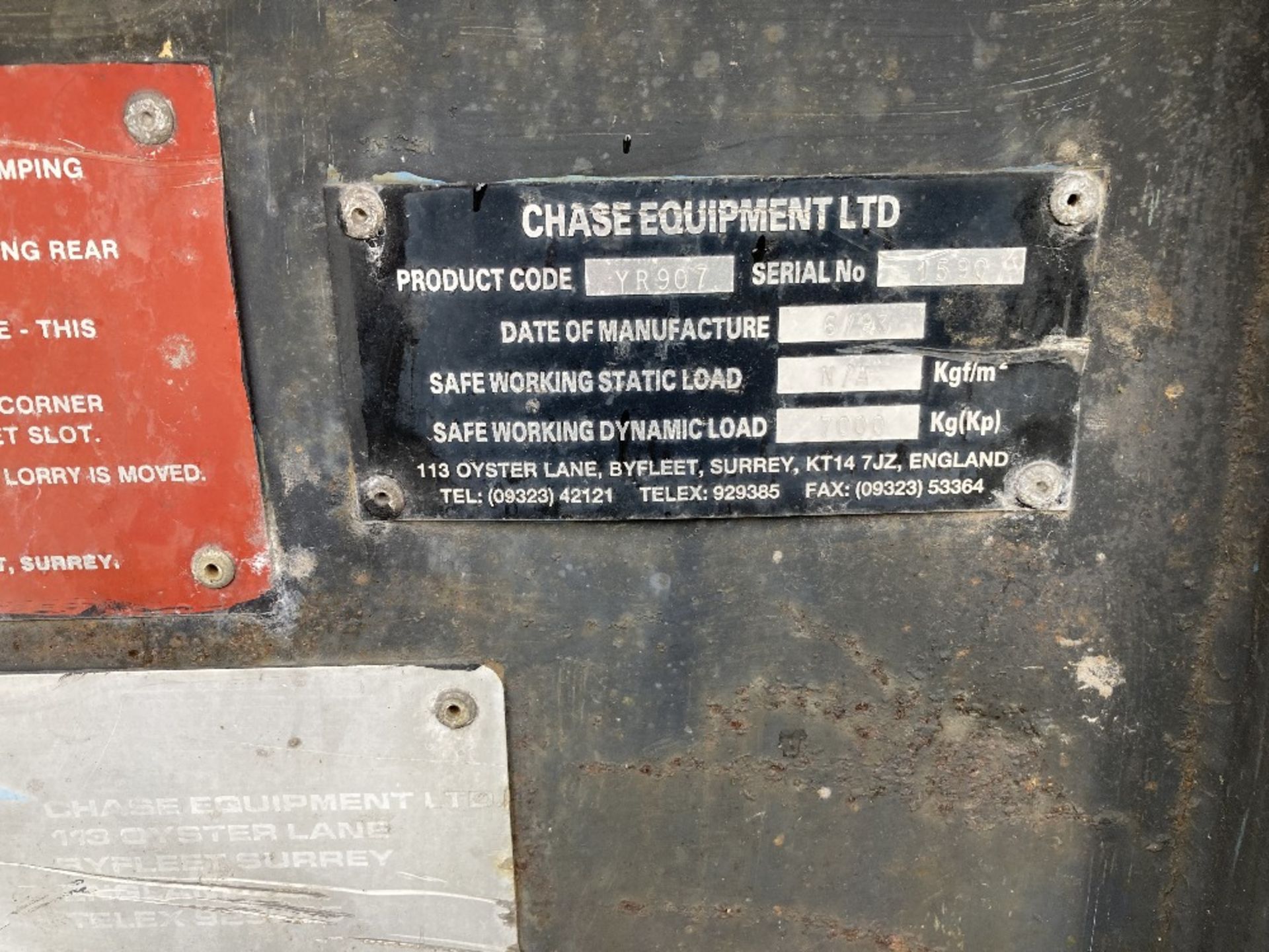 Chase Equipment Limited YR907 7000KG rated Capacity loading ramp - Image 7 of 7