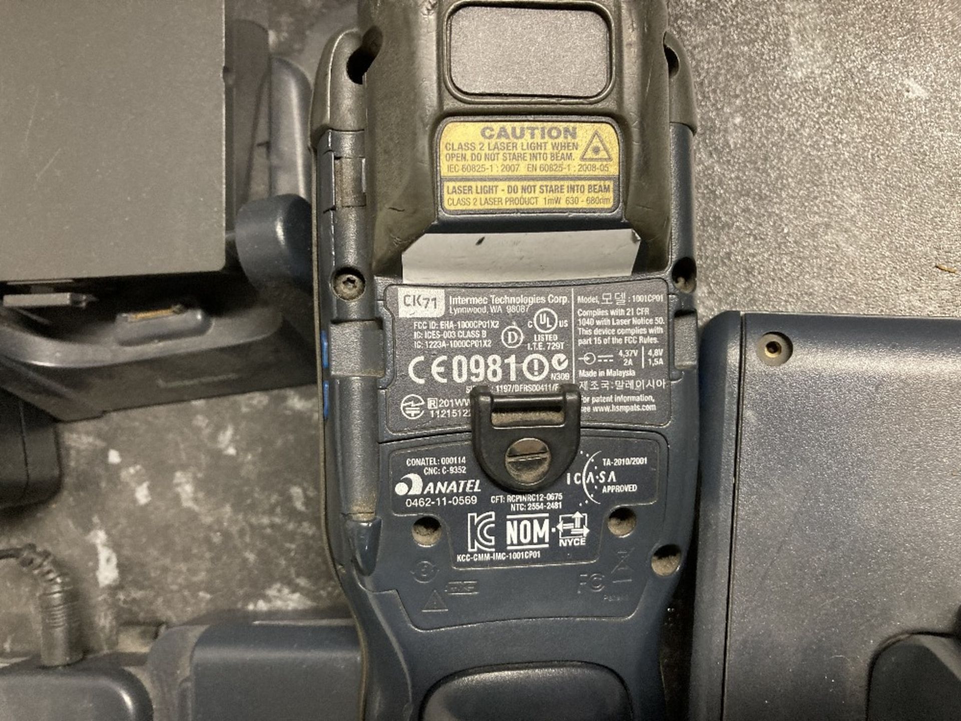 Quantity of Intermac/Honeywell digital barcode scanners with charging docks, replaceable battery's e - Image 3 of 5