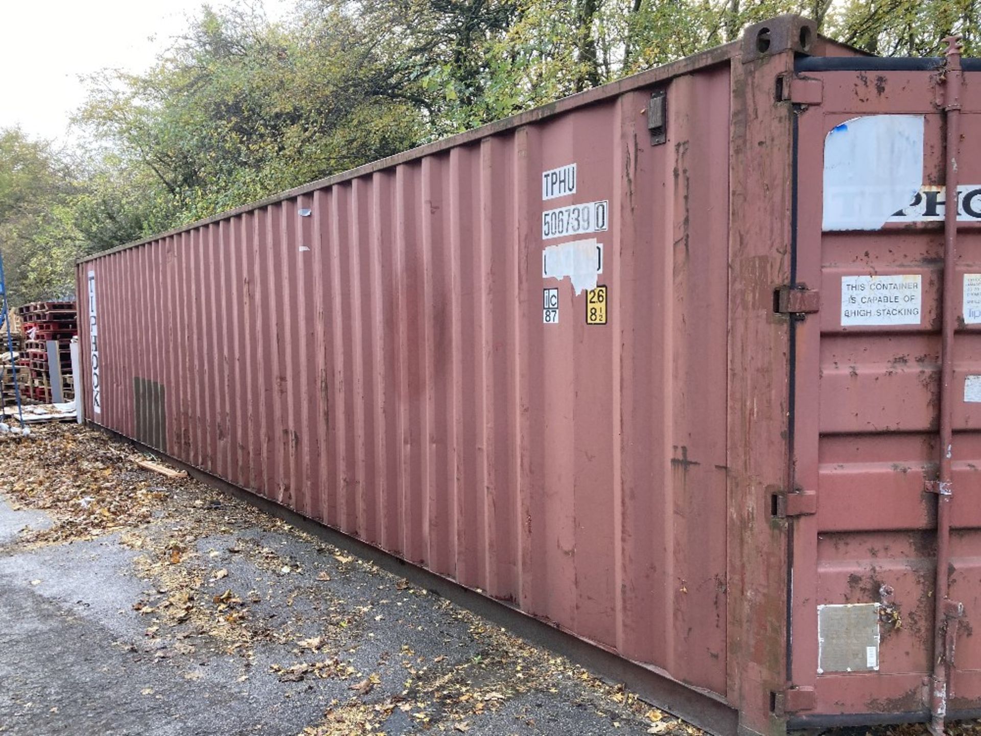 Tiphook HD-1AA-2011 40ft x 8ft shipping container - Image 2 of 8