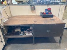 Two Tier Steel Workbench & Contents