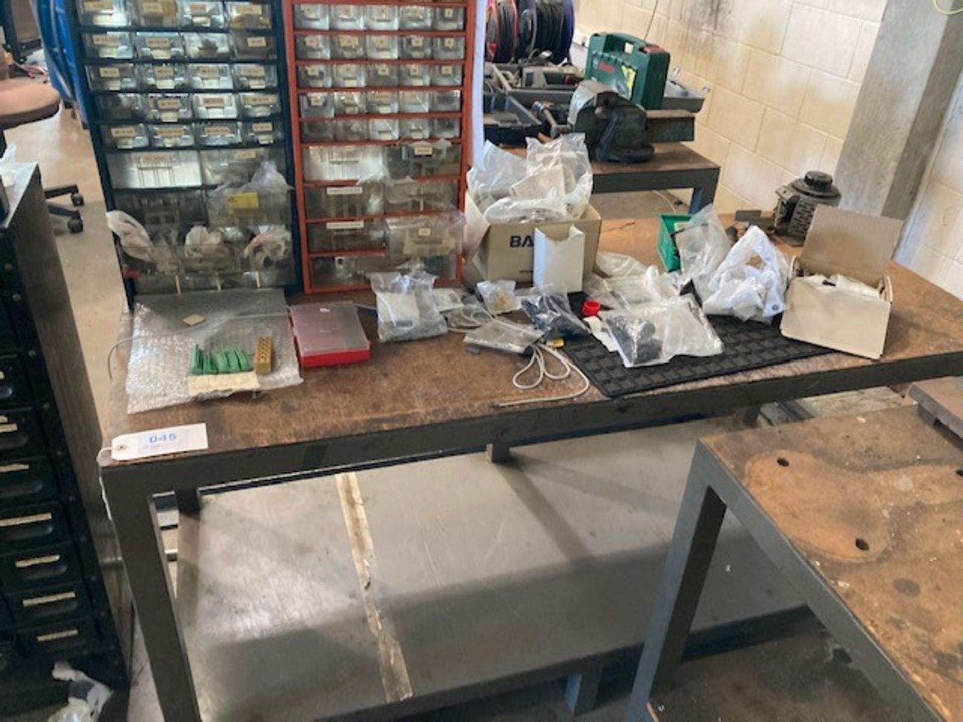 Two Tier Steel Workbench & Contents - Image 2 of 2