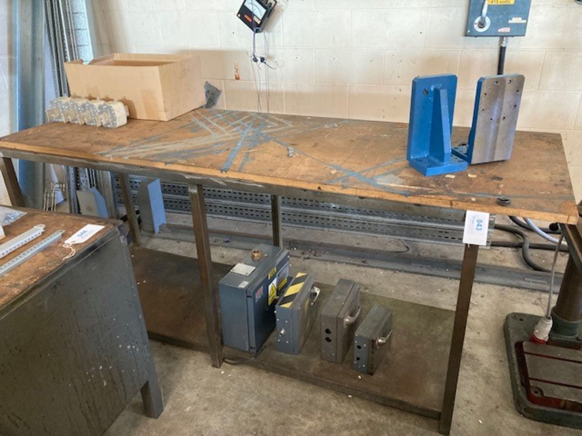 Two Tier Steel Workbench & Contents - Image 2 of 2