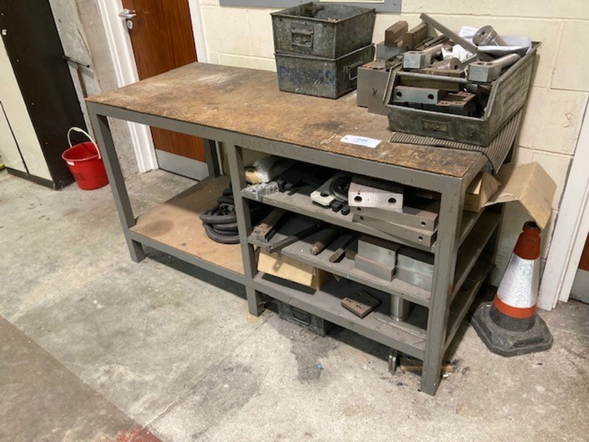 Two Tier Steel Workbench & Contents - Image 2 of 2