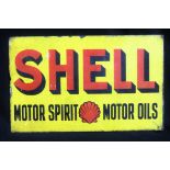 Original Shell Motor Spirits Enamelled Steel Sign