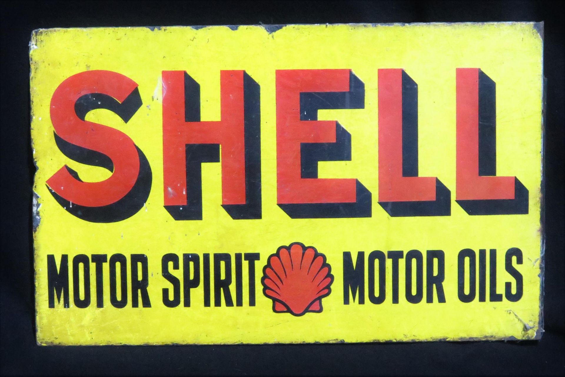 Original Shell Motor Spirits Enamelled Steel Sign