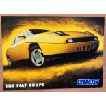 Fiat Coupe postcard signed by Henry Cooper