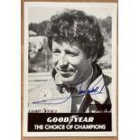 Goodyear postcard signed by Mario Andretti