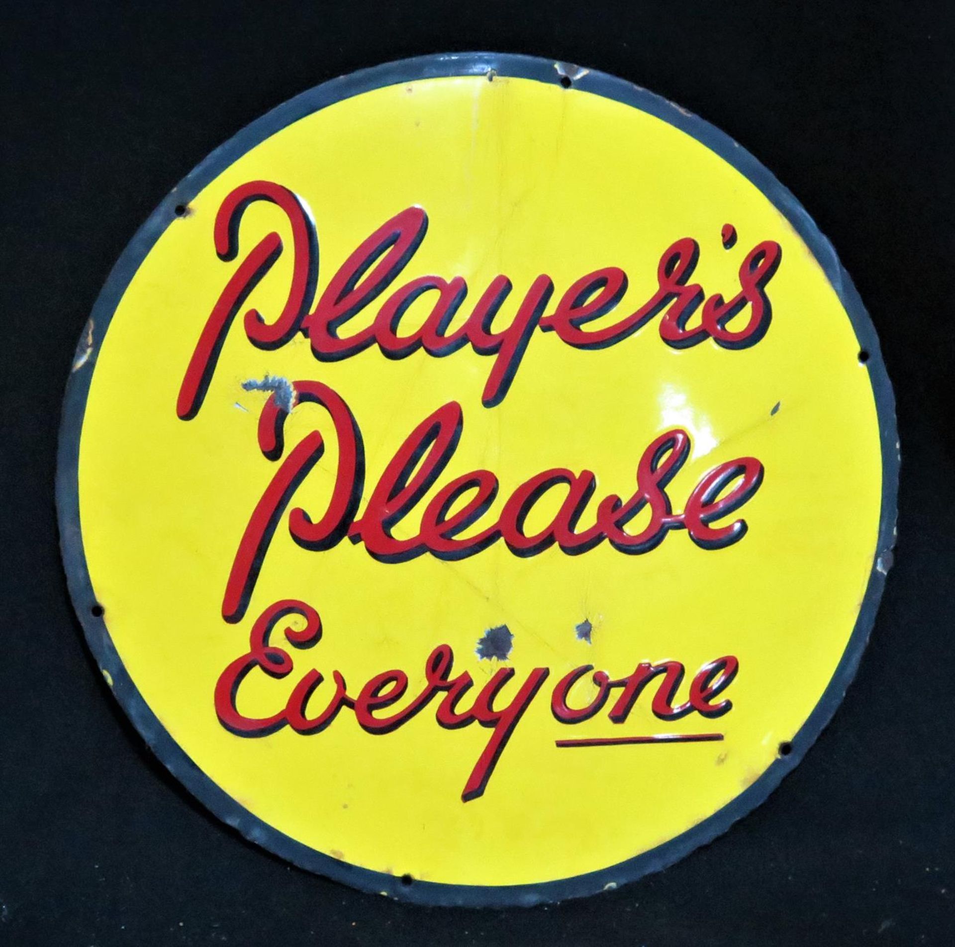 Original Player's Enamelled Steel Sign