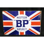 Original BP Motor Spirit Enamelled Steel Sign