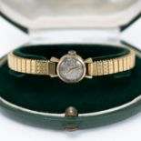 Rolex 9ct yellow gold with original box and Rolex factory service papers dated 1968