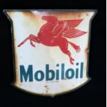 Original Mobiloil Enamelled Steel Sign