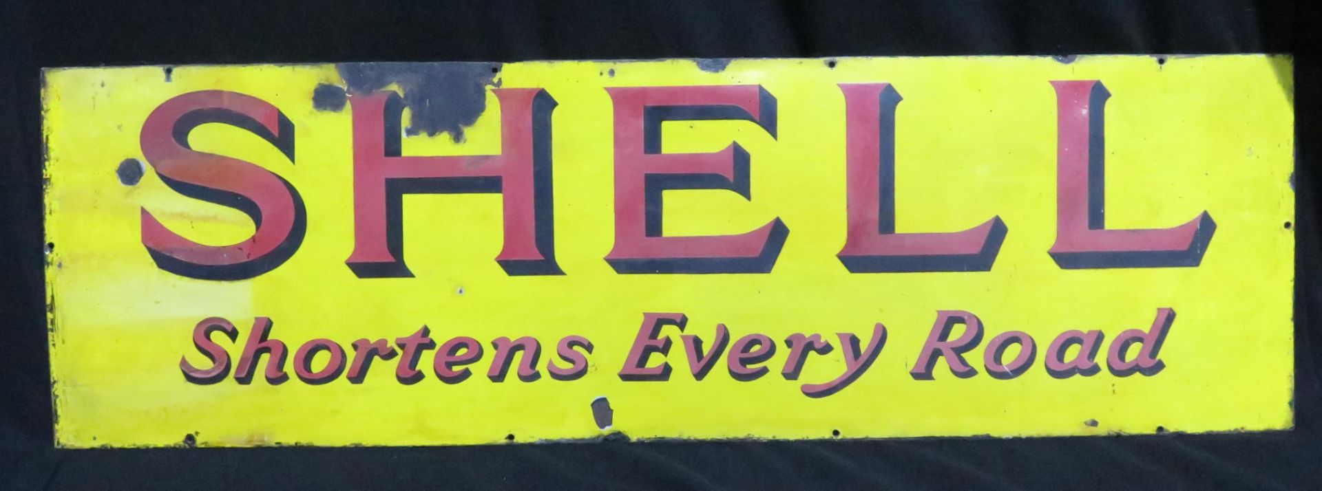 Original Shell Enamelled Steel Sign