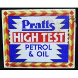 Original Pratts High Test Enamelled Steel Sign