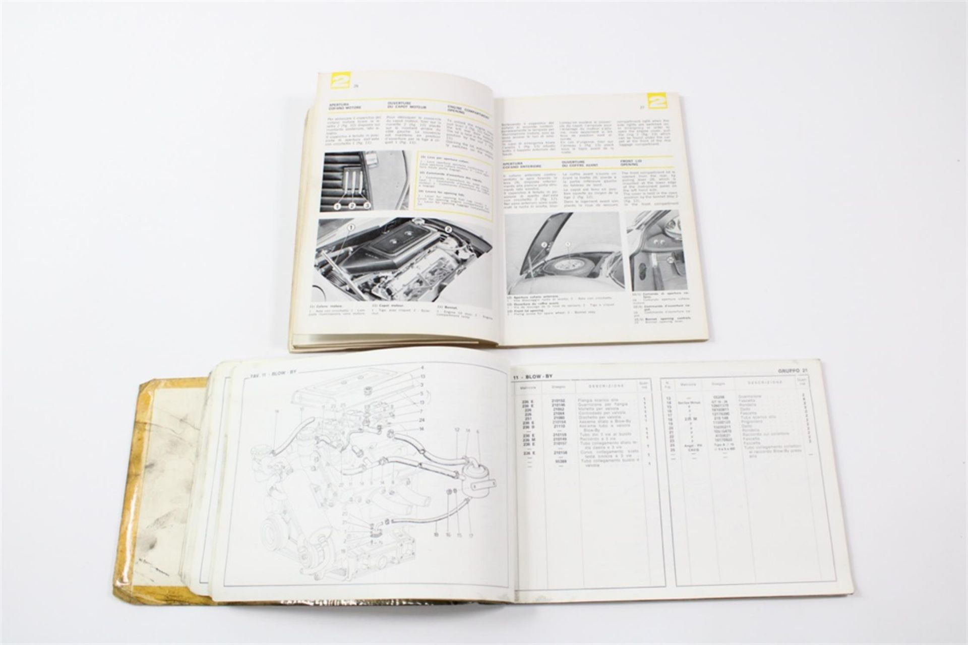 1972 Ferrari 246 Dino GT GTS Complete Handbook Manual Pouch Set - Image 9 of 10