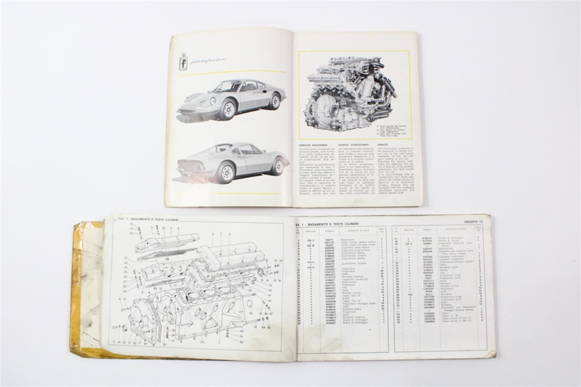 1972 Ferrari 246 Dino GT GTS Complete Handbook Manual Pouch Set - Image 7 of 10