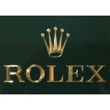 A contemporary Rolex dealer-type sign