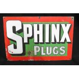 Original Sphinx Plugs Enamelled Steel Sign