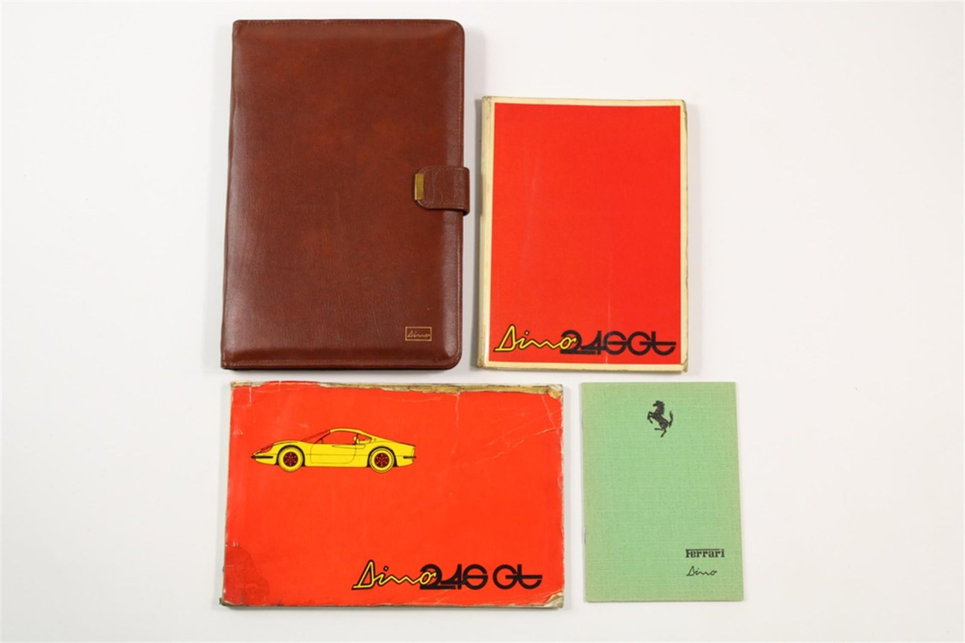 1972 Ferrari 246 Dino GT GTS Complete Handbook Manual Pouch Set