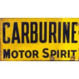 Original Carburine Double Sided Enamelled Steel Sign