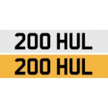 Registration Number 200 HUL