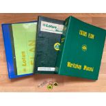 Numerous Lotus manuals and key-rings