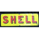 Original Shell Enamelled Steel Sign