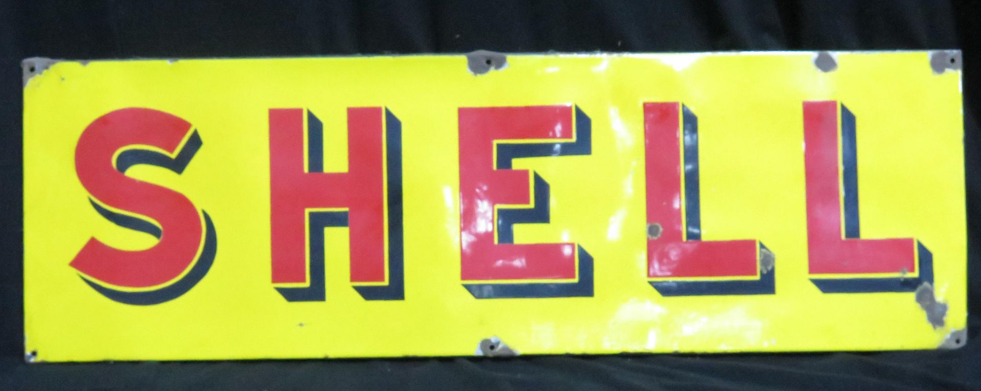 Original Shell Enamelled Steel Sign