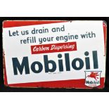 Original Mobiloil Enamelled Steel Sign