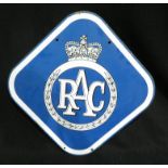 Original RAC double-sided Enamelled Steel Sign